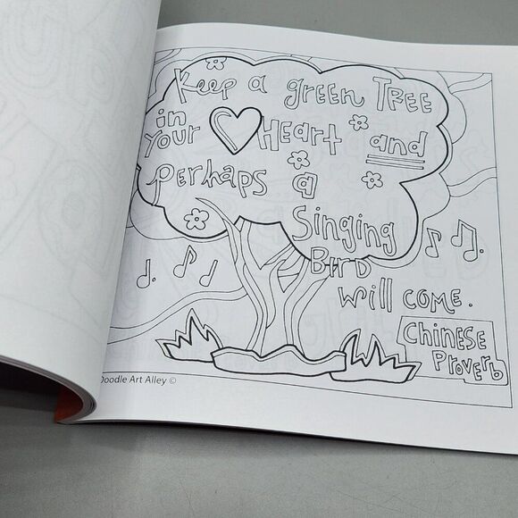 Attitude Is Everything Doodle Art Alley Books Coloring Book Volume 3 Adult - Picture 5 of 5